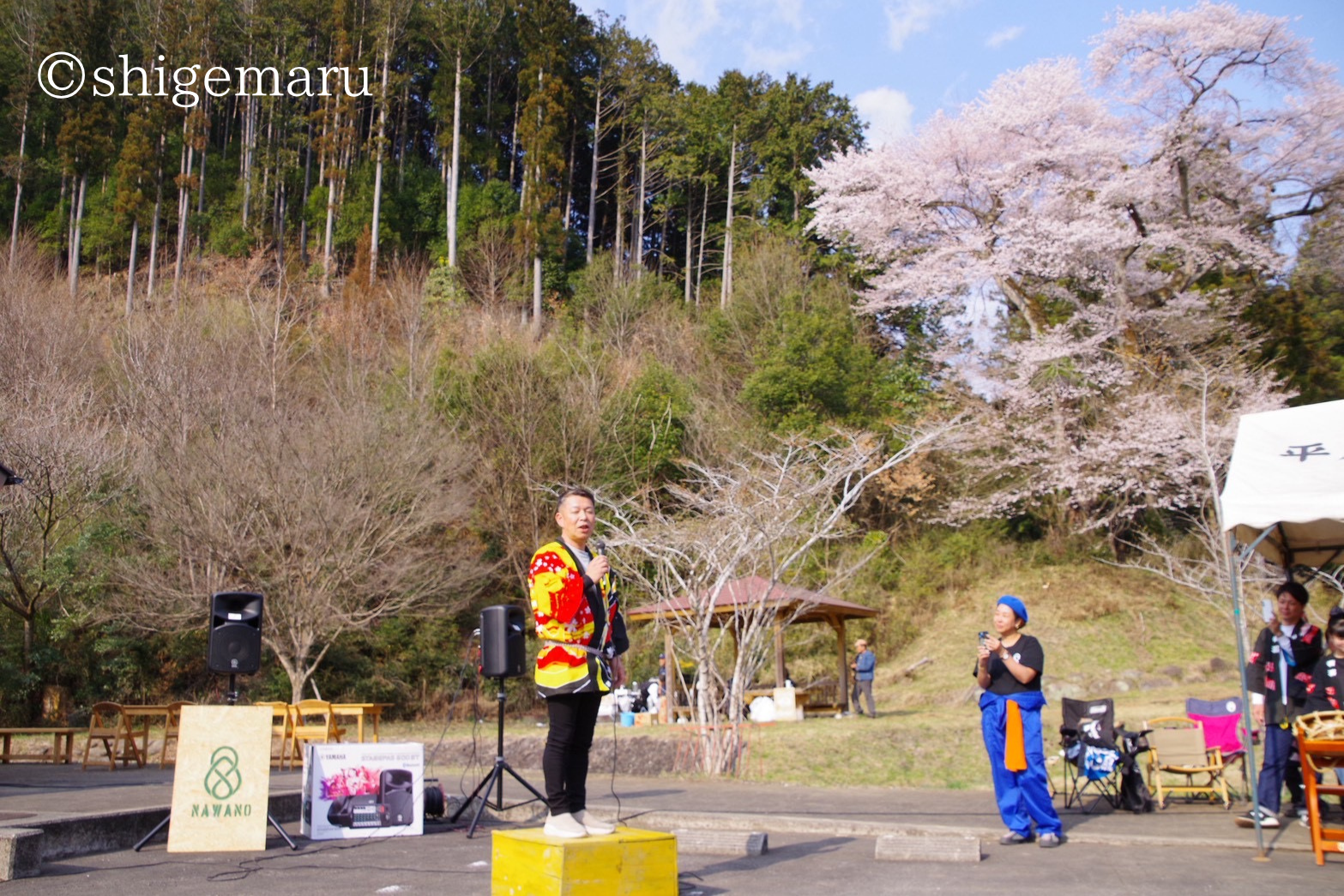 お囃子保存会と吉田会長